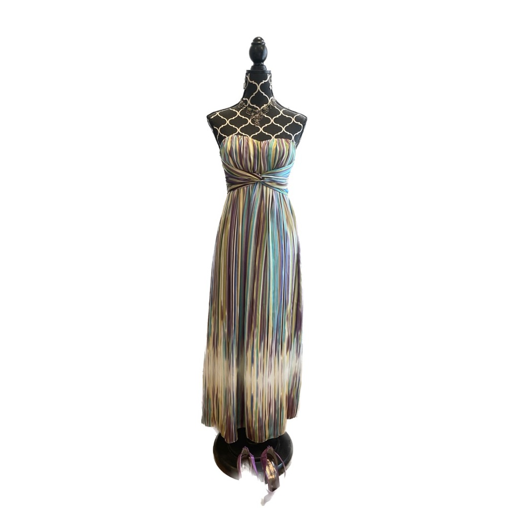 Jessica Simpson Strapless Dress Elegant Multi Colored Size 6